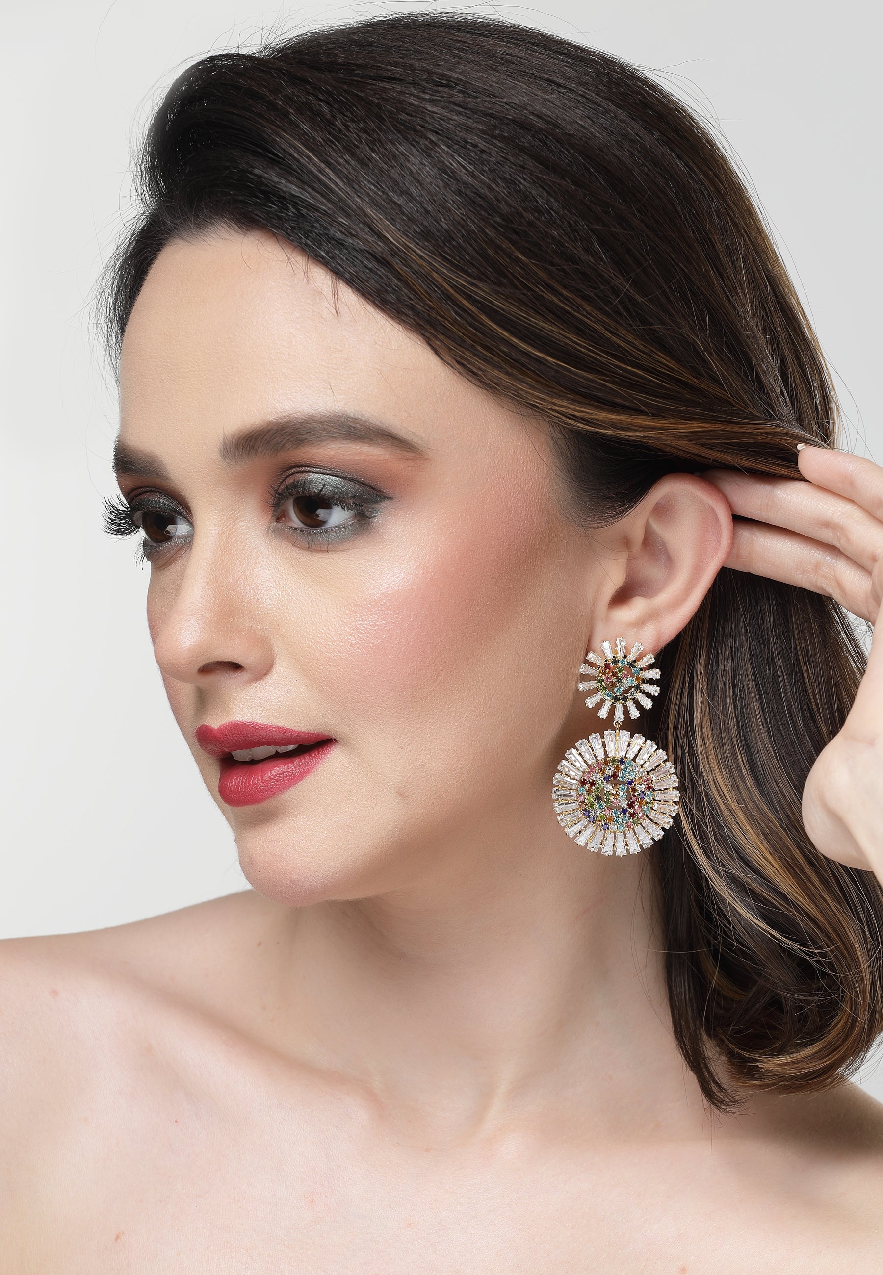 Luxurious Cubic Drop Earring