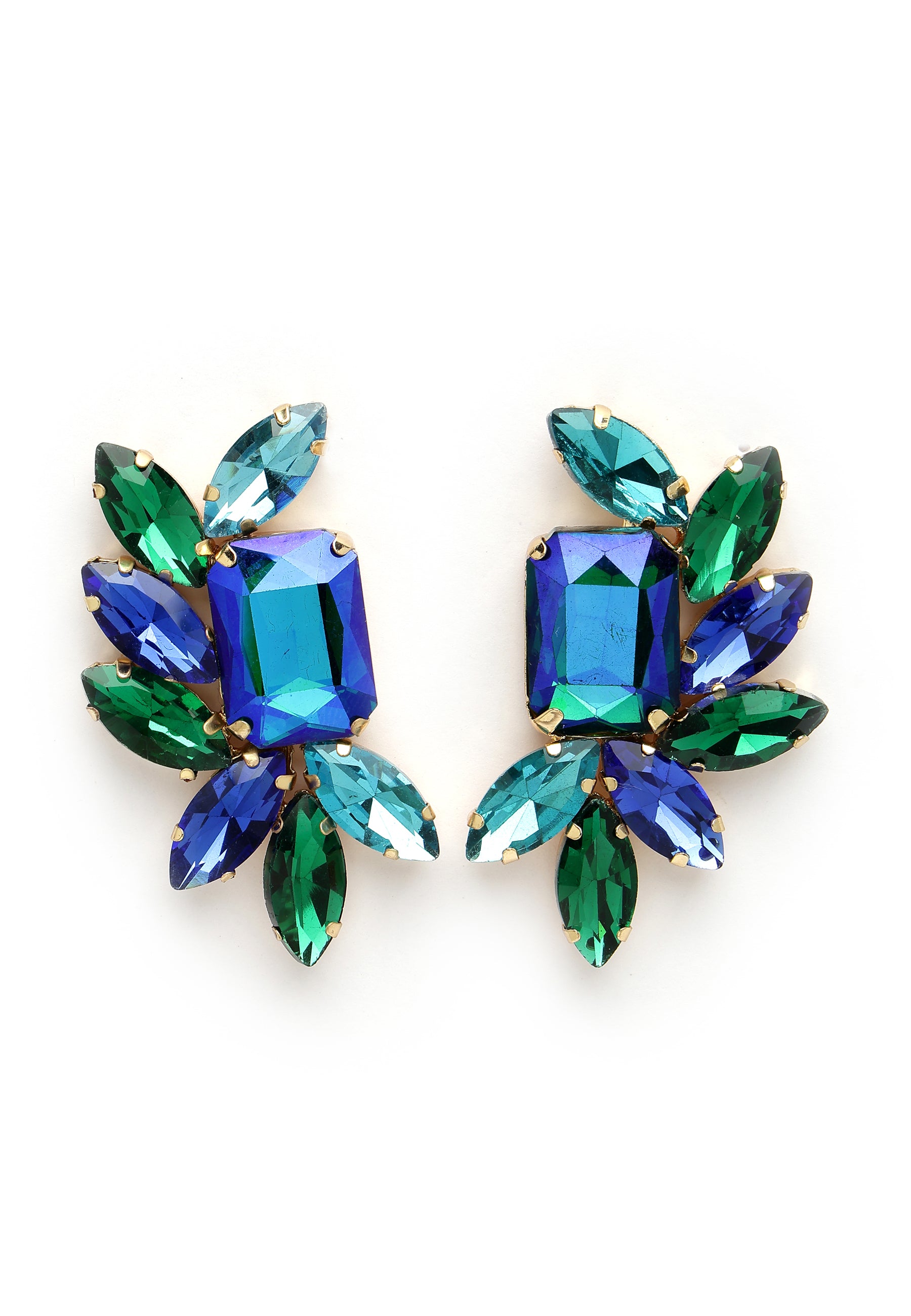 Blossoming Blue Studs