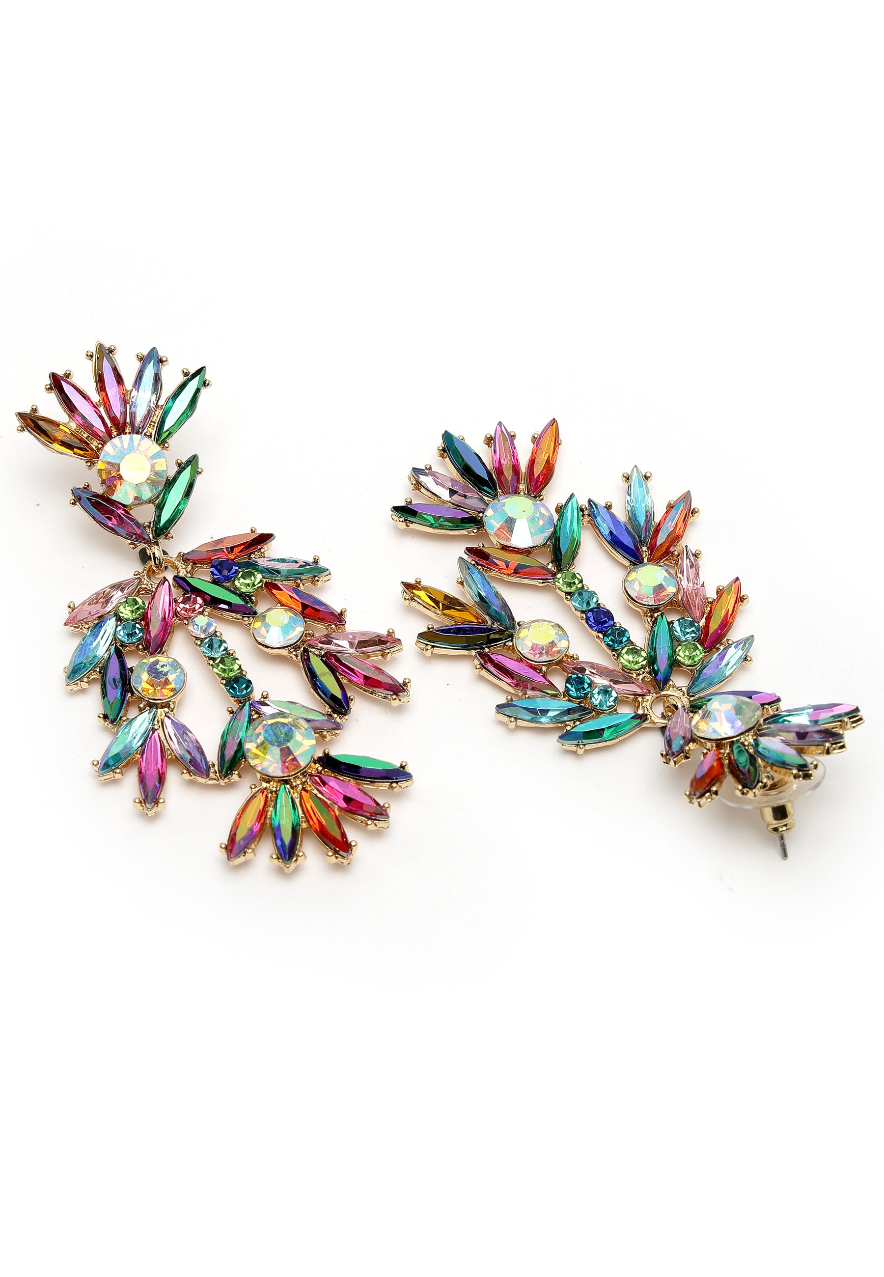 Fancy Floral Plume Earrings