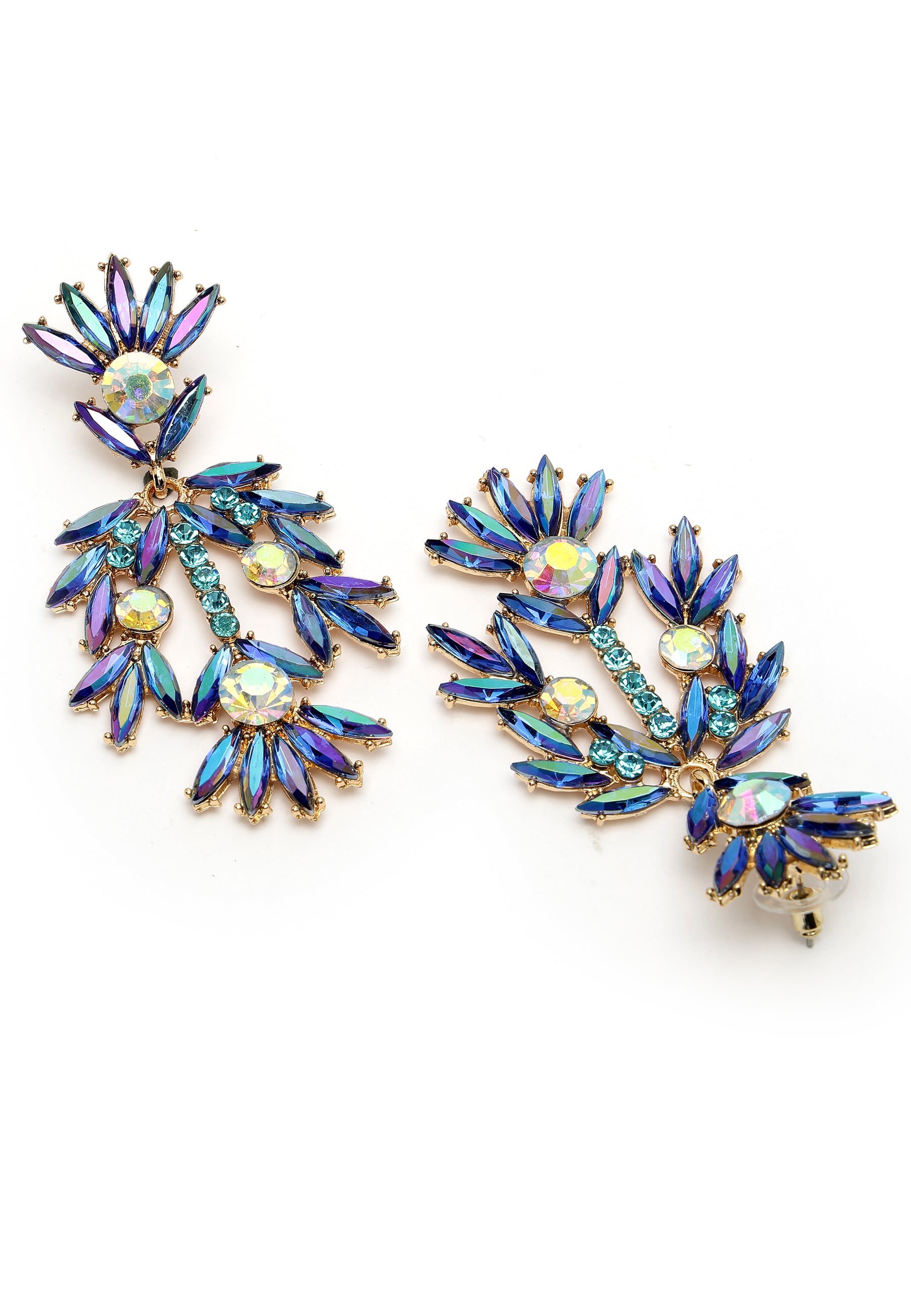 Fancy Floral Plume Earrings