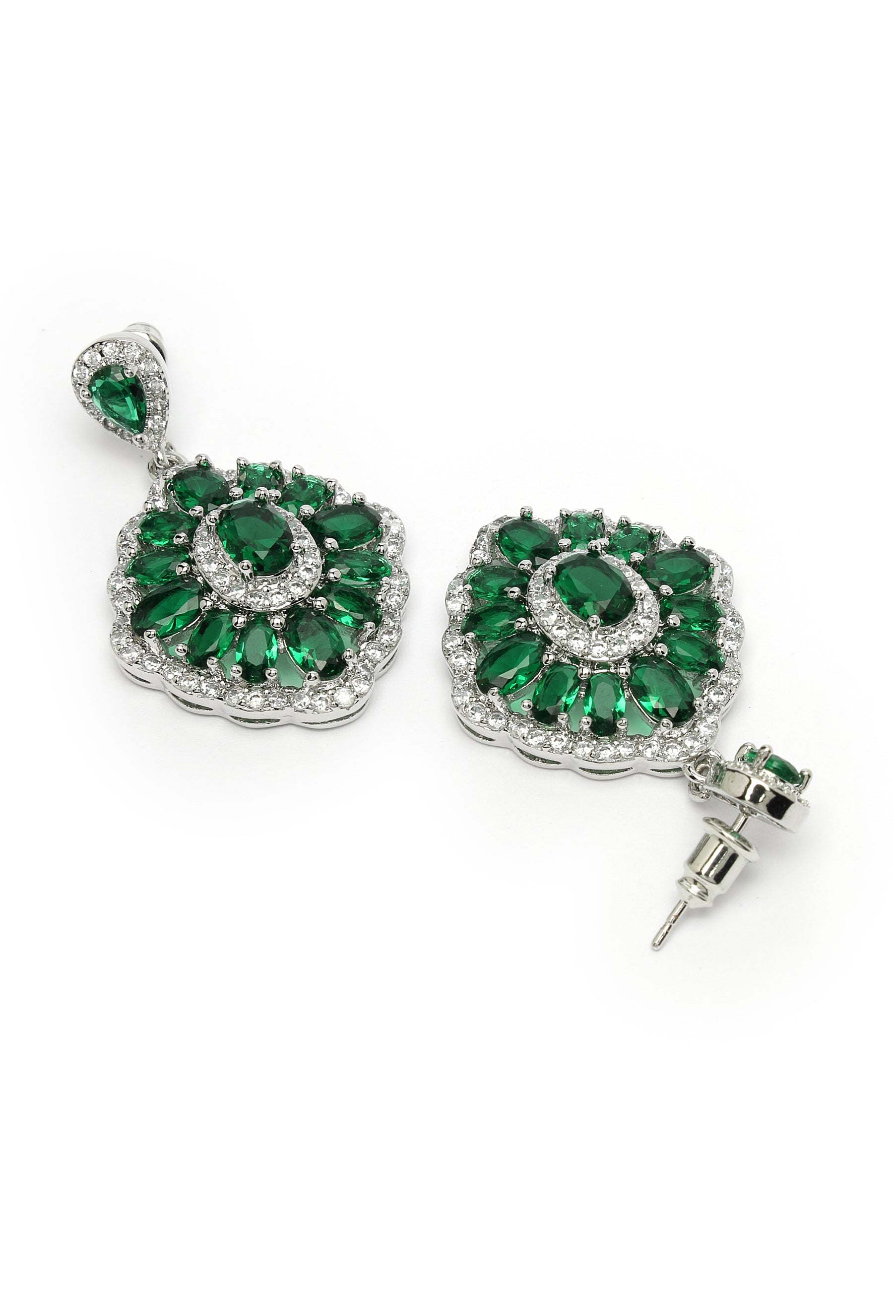 Cubic Zirconia Statement Earrings