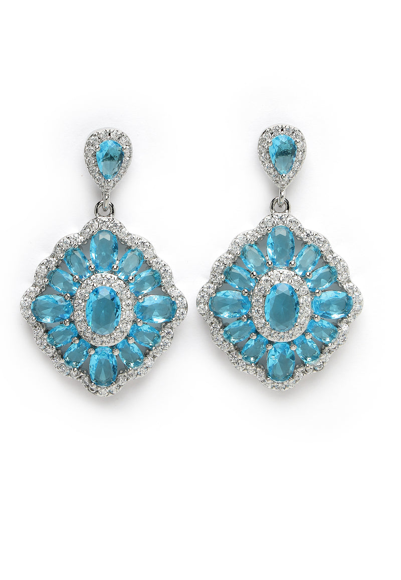 Cubic Zirconia Statement Earrings