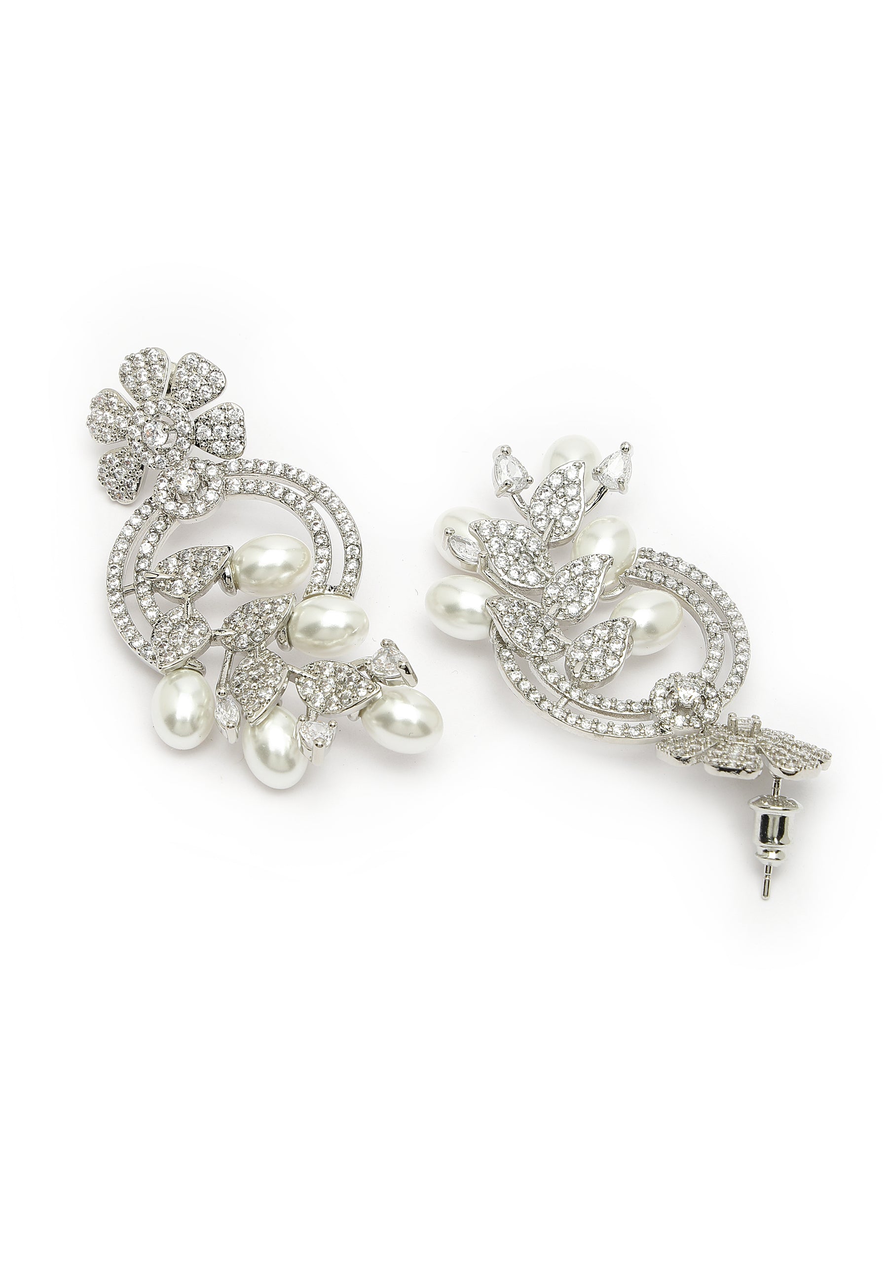 Fashionable Zirconia Drop Earrings