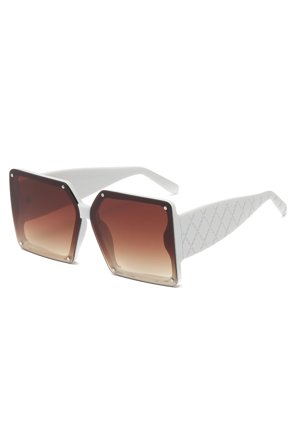 Lunettes de soleil surdimensionnées de forme carrée