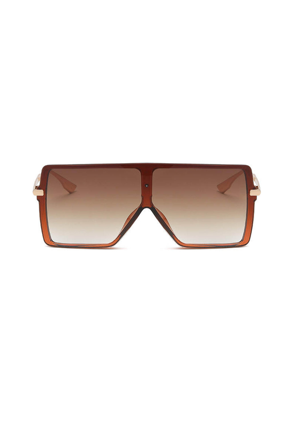 Lunettes de soleil surdimensionnées de forme carrée