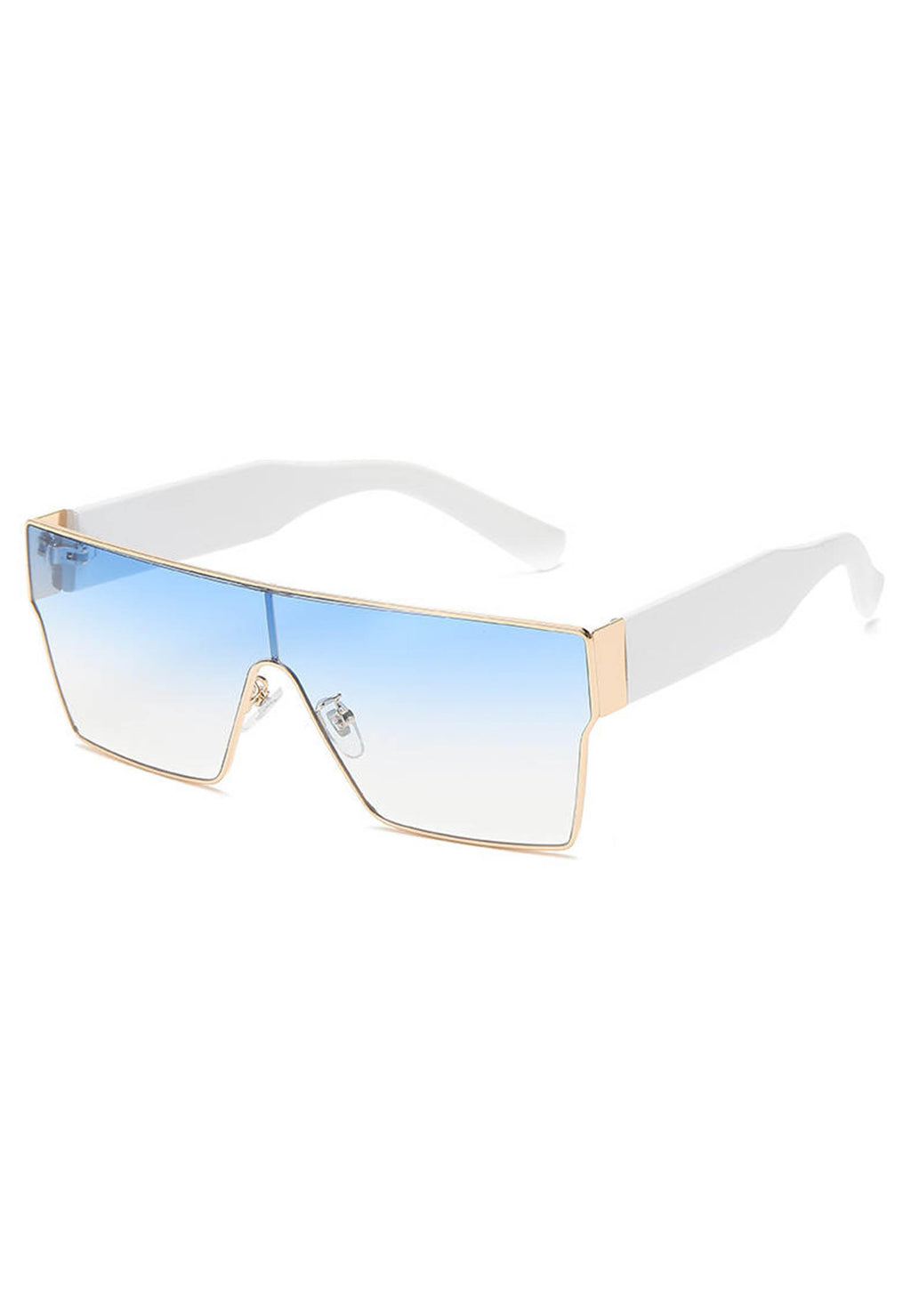 Lunettes de soleil surdimensionnées de forme carrée