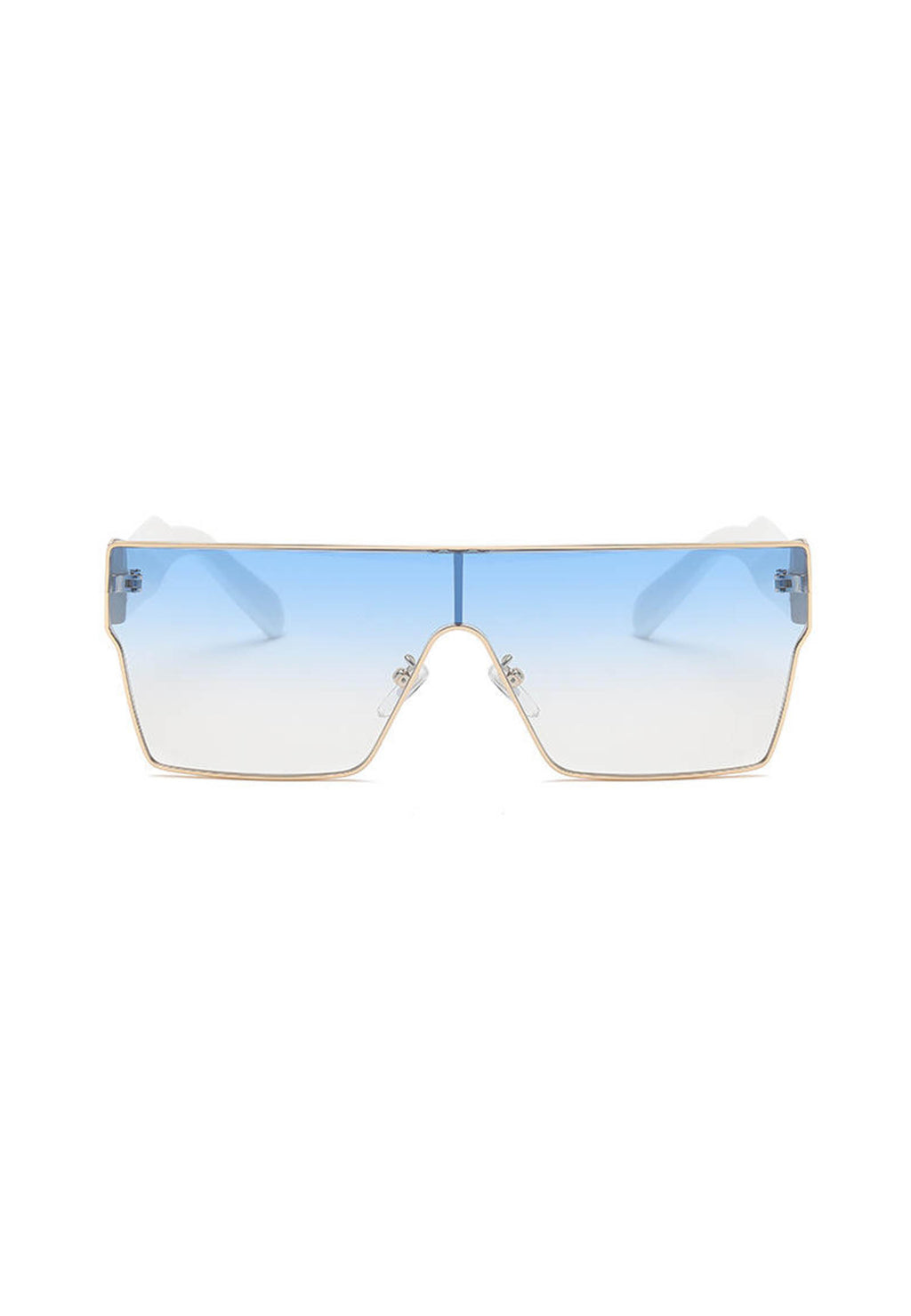 Lunettes de soleil surdimensionnées de forme carrée